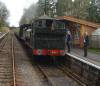 Pannier 6412 and J15 65462 with a down train at Crowcombe