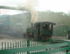 SMR steam loco leaving the shed